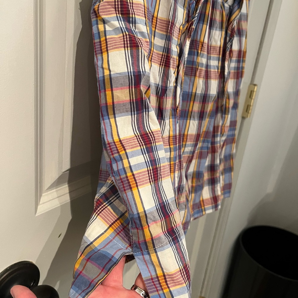 J.Crew Gingham Ruffled Top - Picture 4 of 7